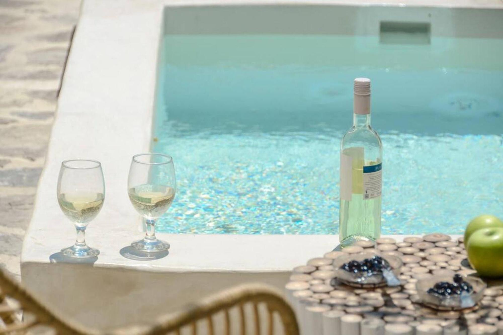 Villa Anthemion Naxos With Outdoor Jacuzzi Ano Sangrion 외부 사진