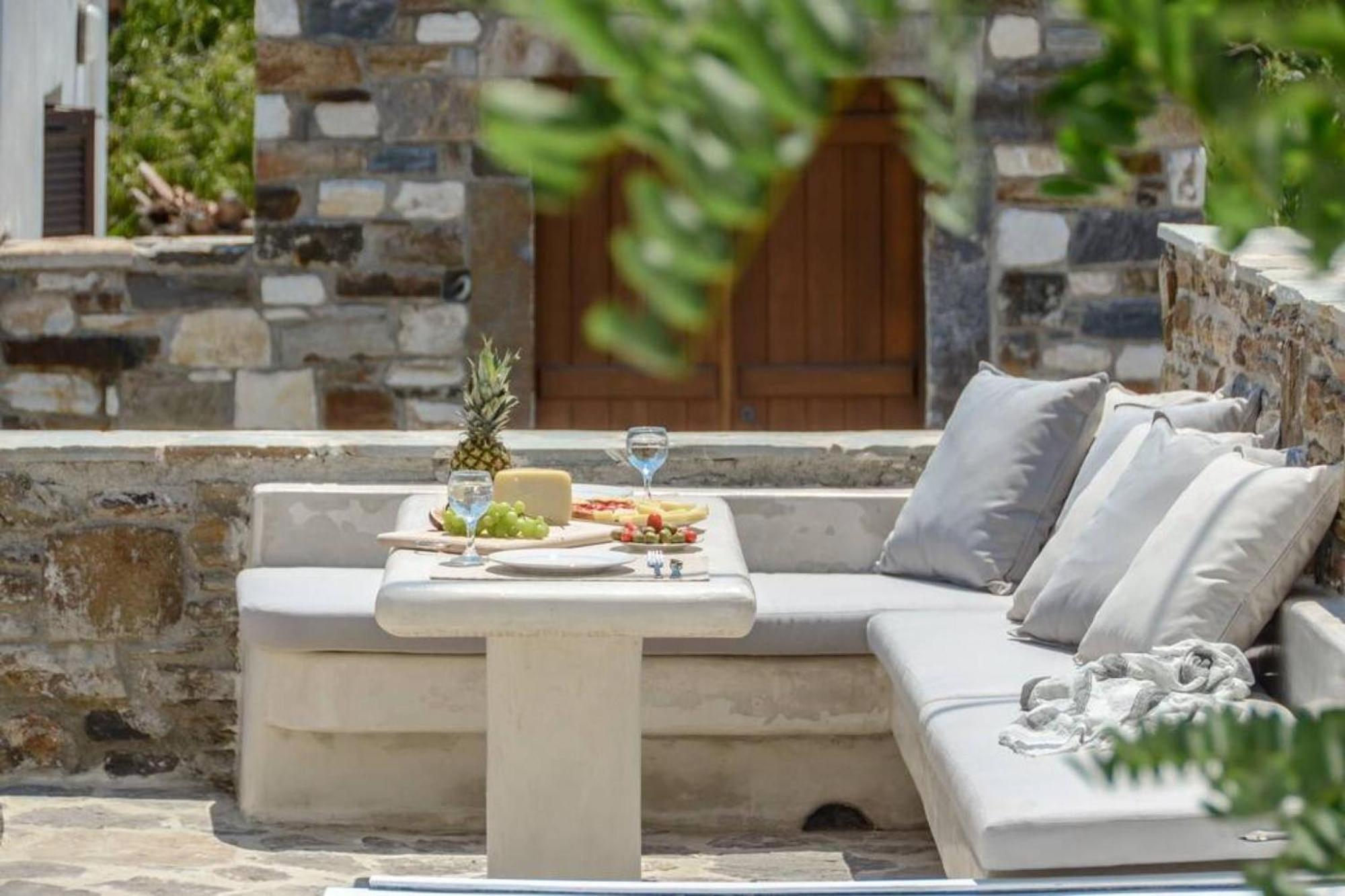 Villa Anthemion Naxos With Outdoor Jacuzzi Ano Sangrion 외부 사진