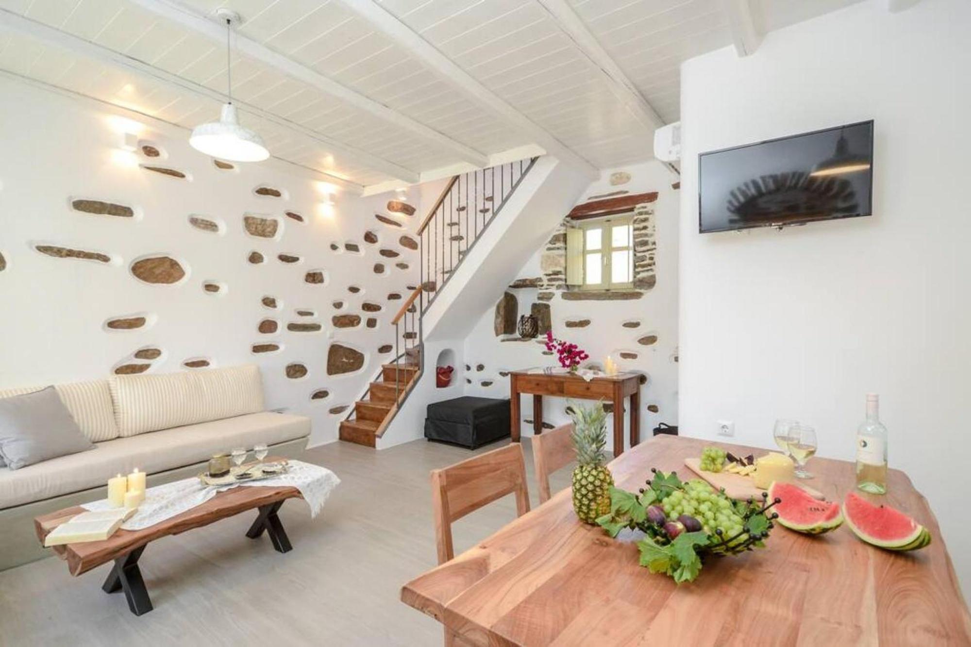 Villa Anthemion Naxos With Outdoor Jacuzzi Ano Sangrion 외부 사진