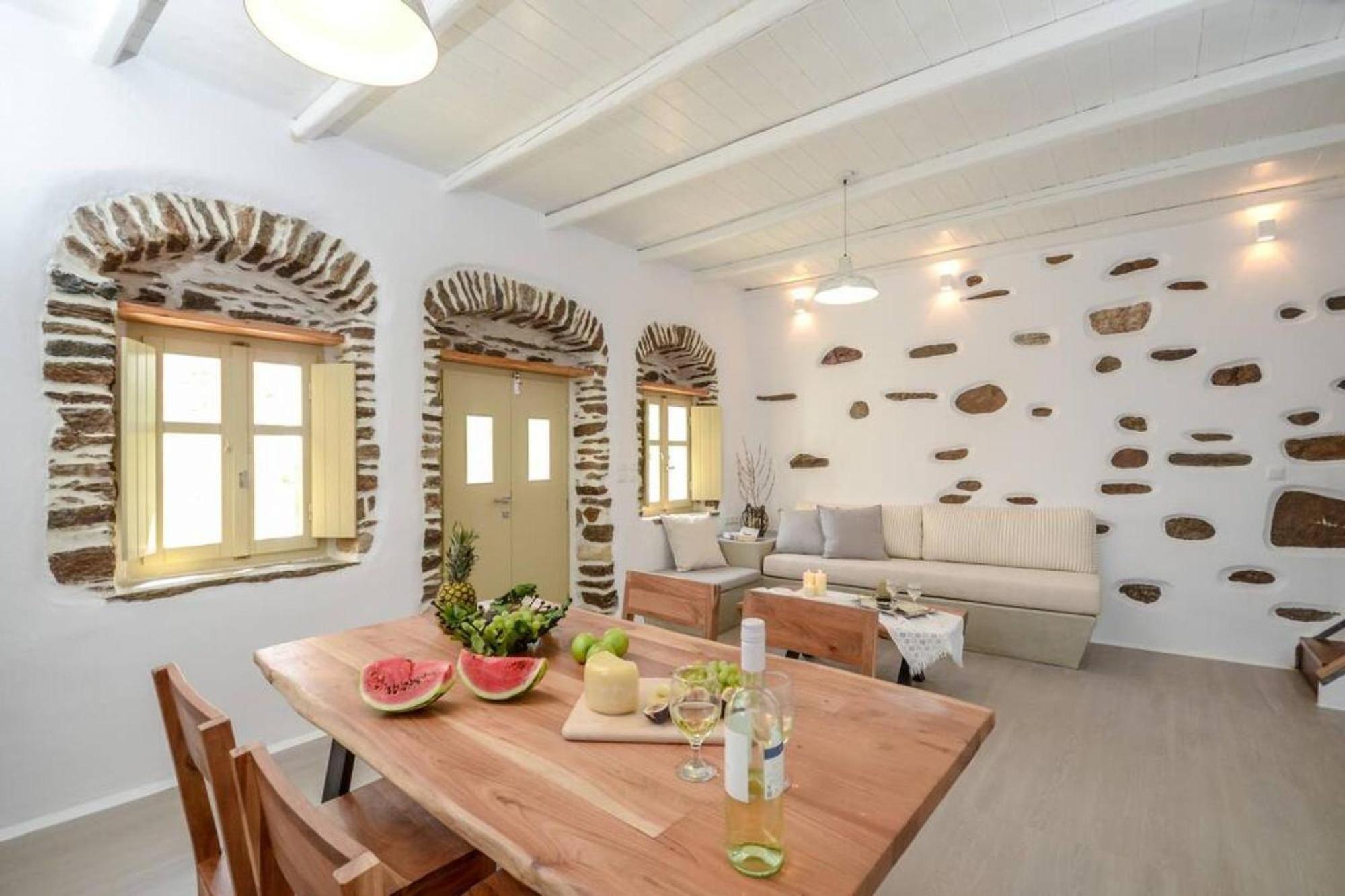 Villa Anthemion Naxos With Outdoor Jacuzzi Ano Sangrion 외부 사진