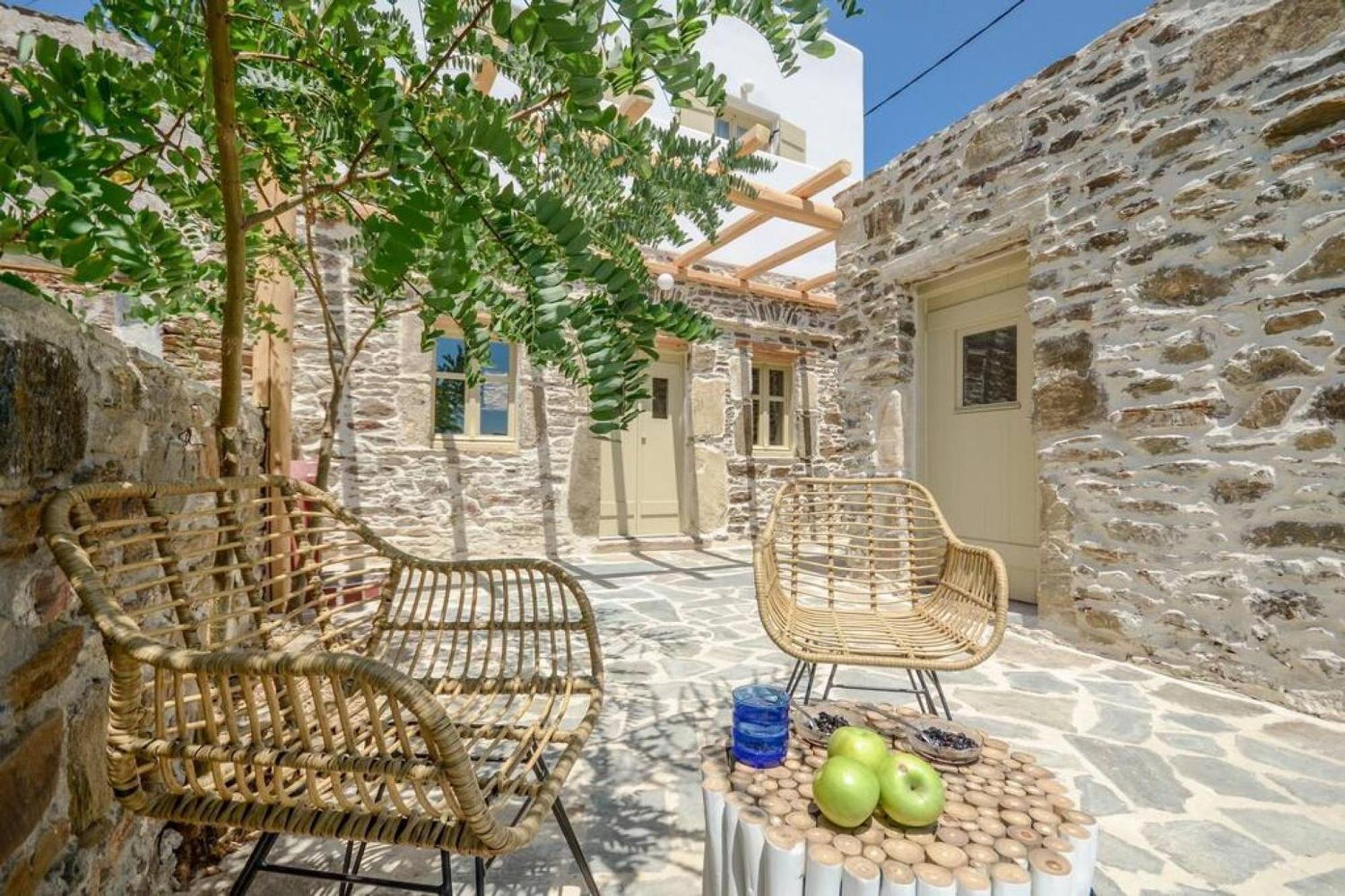 Villa Anthemion Naxos With Outdoor Jacuzzi Ano Sangrion 외부 사진